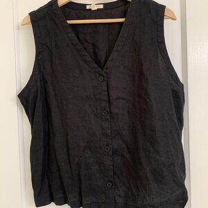 Organic linen vest
